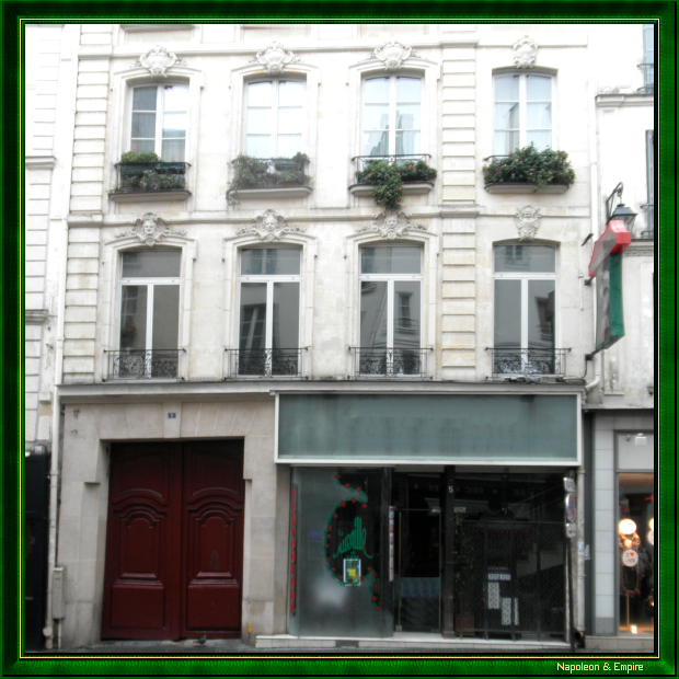 5 rue de l'Ancienne Comédie, Paris. Cambacérès address before becoming archchancellor