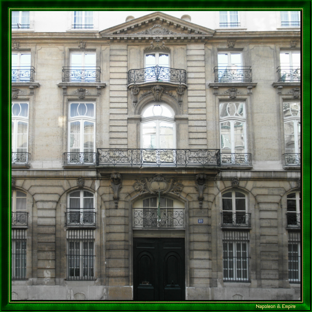 89 rue du Cherche-Midi, Paris. Adresse du maréchal Lefebvre à partir de 1808