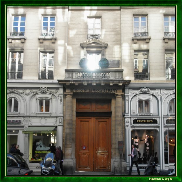 211 rue Saint-Honoré, Paris. Adresse de Lebrun à Paris en 1802
