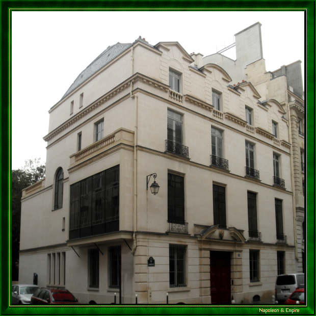 21 rue de l'Universite, Paris. Address of Cambacérès from 1818 to 1824