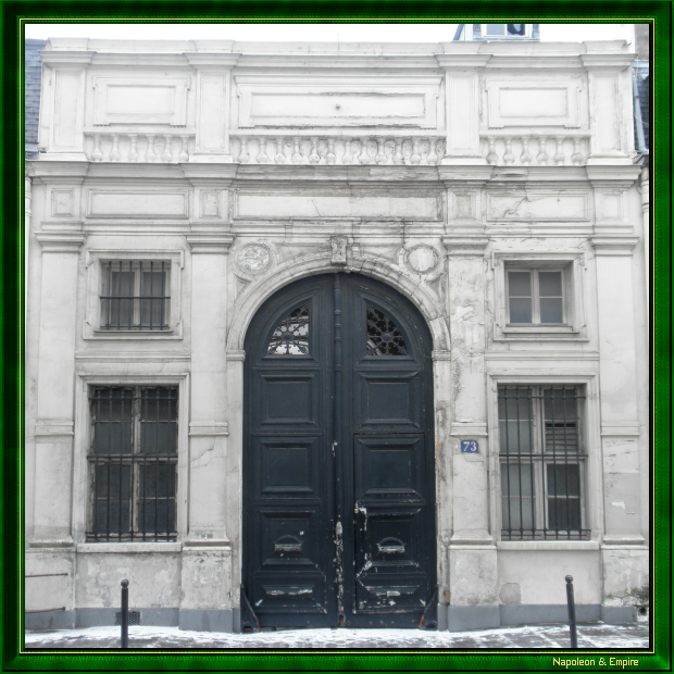 73 rue de Varennes, Paris. Adresse de Lebrun à Paris à partir de 1815
