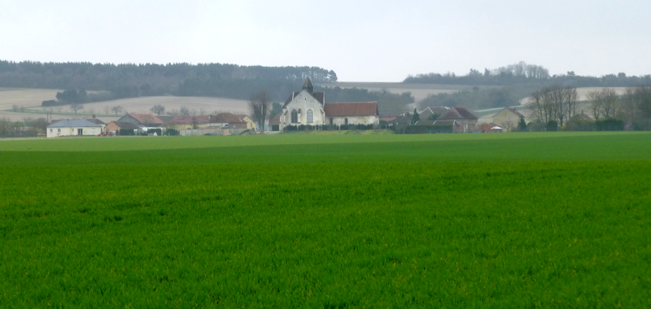 Mesnil-la-Comtesse, 7 kilometers southeast of Arcis