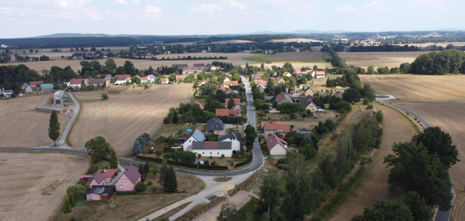 Aerial view of Gleina