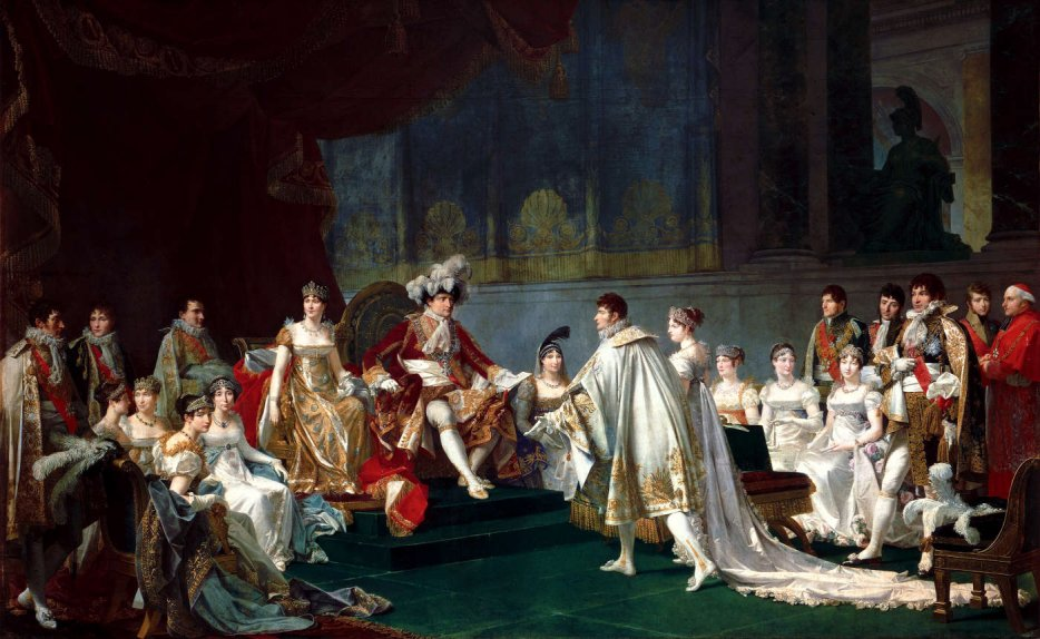 Wedding of prince Jérôme and Catharina of Württemberg, in the presence of the Imperial Family