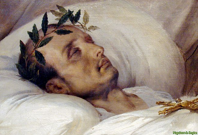 Napoléon sur son lit de mort, peint par Horace Vernet