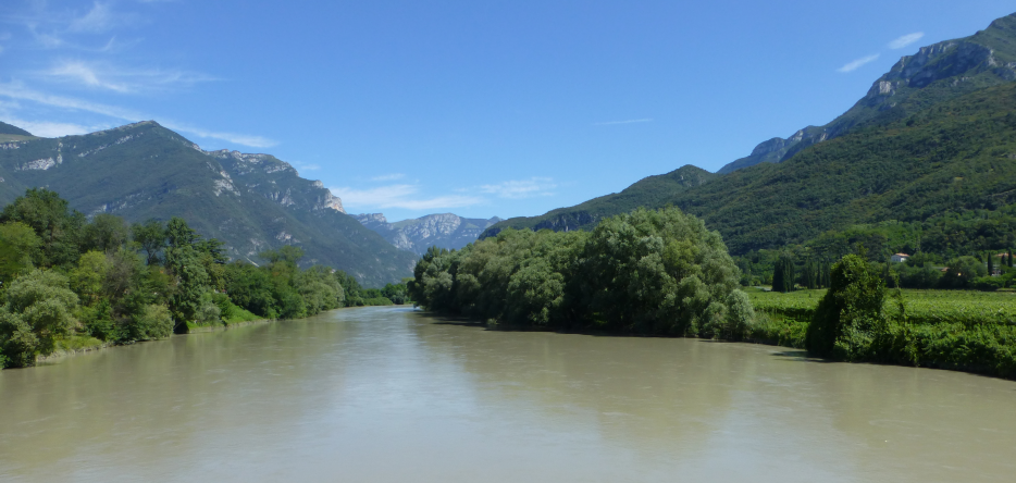 The Adige valley, not far from Rivoli Veronese