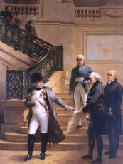 Napoléon visitant le Palais-Royal, siège du Tribunat, par Merry-Joseph Blondel