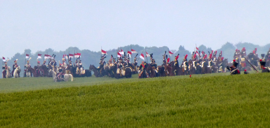 The Red Lancers of the Imperial Guard preparing to attack