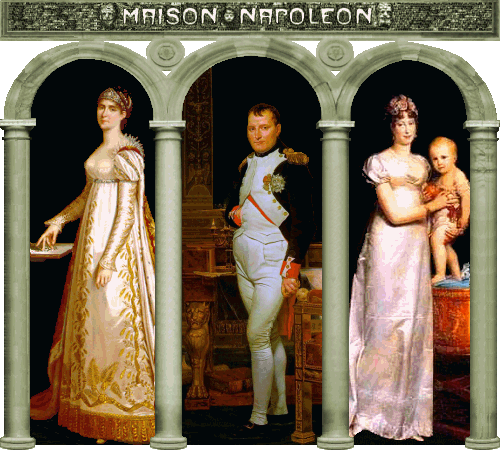Joséphine, Napoléon, Marie-Louise  et  Napoleon-François-Charles-Joseph