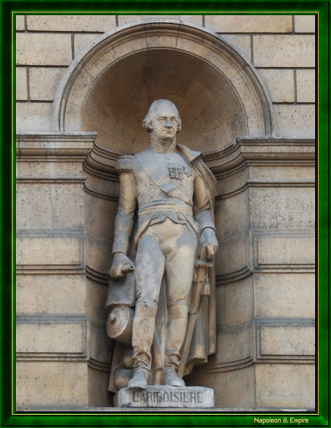 Statue of General de Lariboisière, rue de Rivoli in Paris