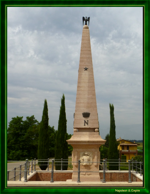 Obelisk near the Arcole bridge