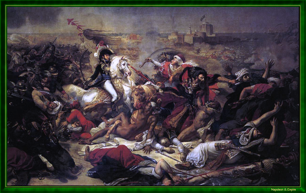 Napoleonic Battles - Picture of the battle of Abukir (or Aboukir) - 