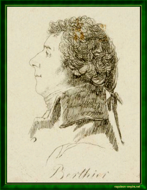 Portrait de Louis Alexandre Berthier, vu de profil
