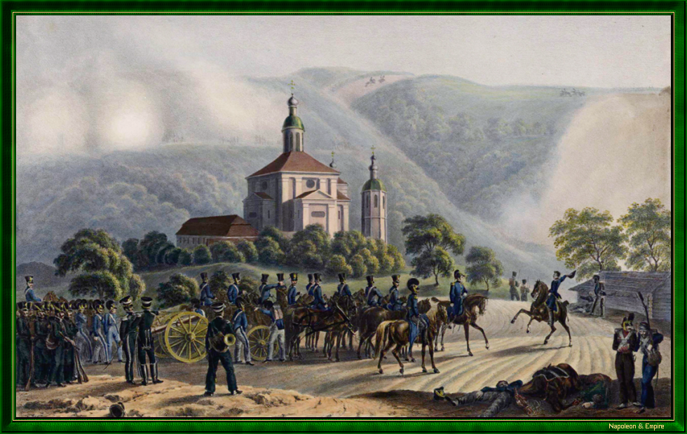 Devant l'église Saint-Michel-Archange de Smolensk, par C. W. von Faber du Faur