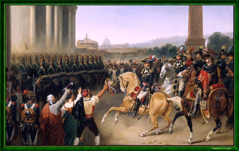 Entrée de l'armée française dans Rome, par H. Lecomte