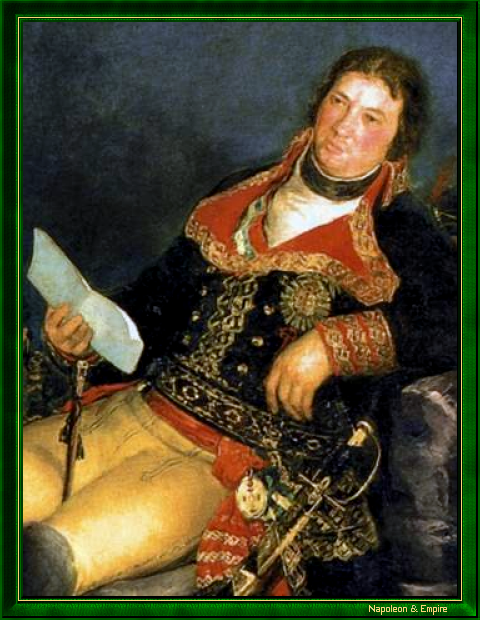 "Manuel Godoy y Alvarez de Faria, Prince de la Paix et de Basano, duc d'Alc&uacute;dia et de Sueca" par Francisco José de Goya y Lucientes (Fuendetodos 1746 - Bordeaux 1828).