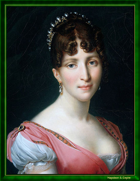 "Hortense de Beauharnais", peinte en 1808 par Anne-Louis Girodet de Roucy, dit Girodet-Trioson (Montargis 1767 - Paris 1824).