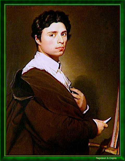 "Jean Auguste Dominique Ingres". Autoportrait.