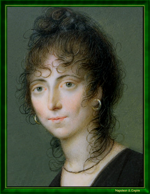 "Maria-Letizia Bonaparte en 1800", par Charles Guillaume Alexandre Bourgeois (Amiens 1759 - Paris 1832).