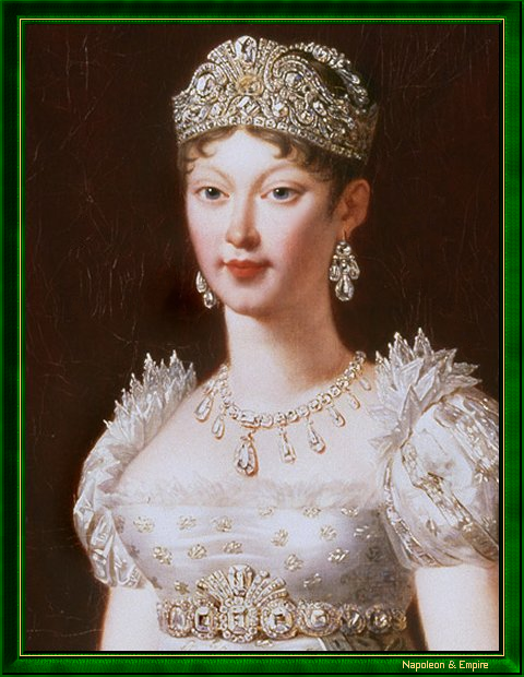Marie-Louise, Impératrice des Français (détail d'un portrait en pied)