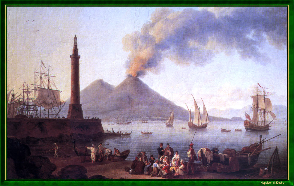 Le golfe et le port de Naples, par J.P. Hackert