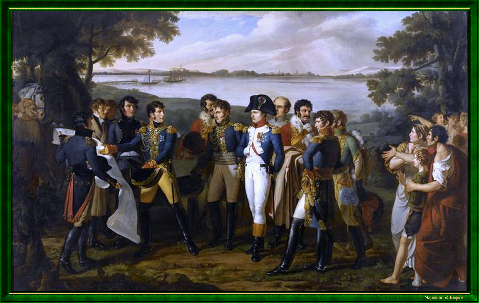 Napoléon ordonne de jeter un pont sur le Danube à Ebersdorf, par L. Venuti