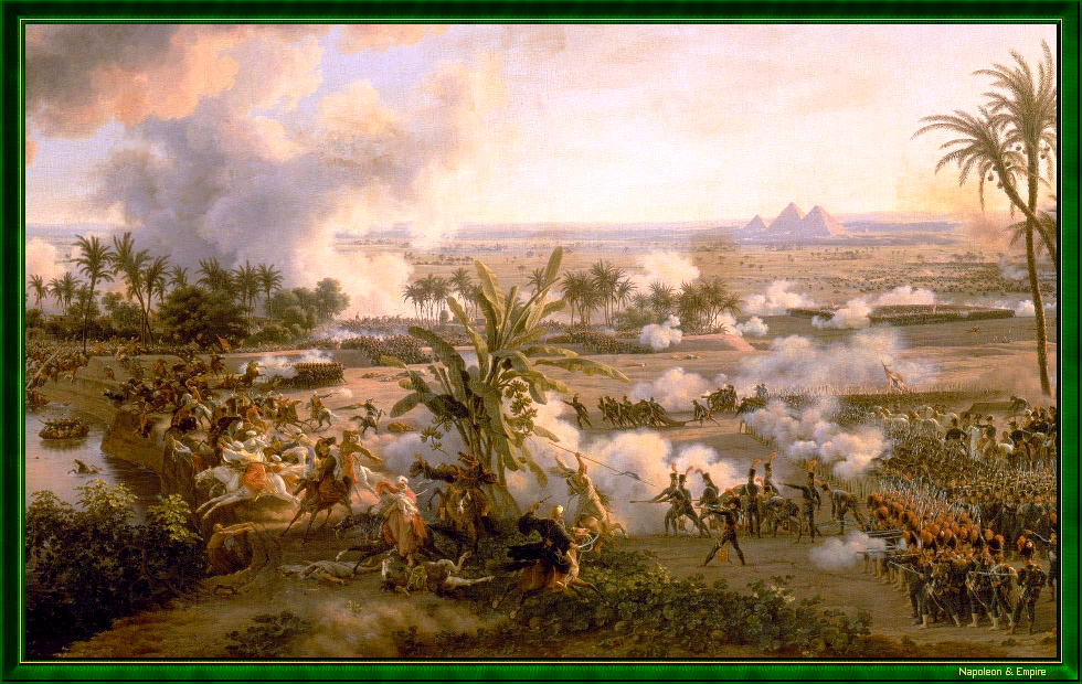 Napoleonic Battles - Picture of the battle of the Pyramids (Battle of Embabeh) - 