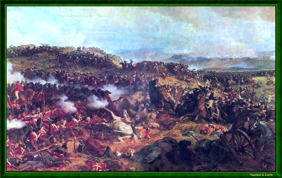 Napoleonic Battles - Picture of the battle of Waterloo - 