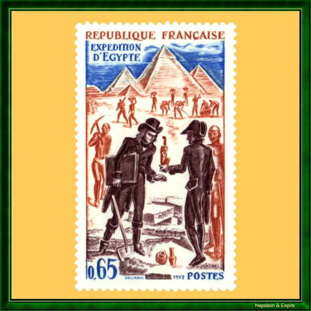 Timbre français de 1972 commémorant l'expédition d'Égypte
