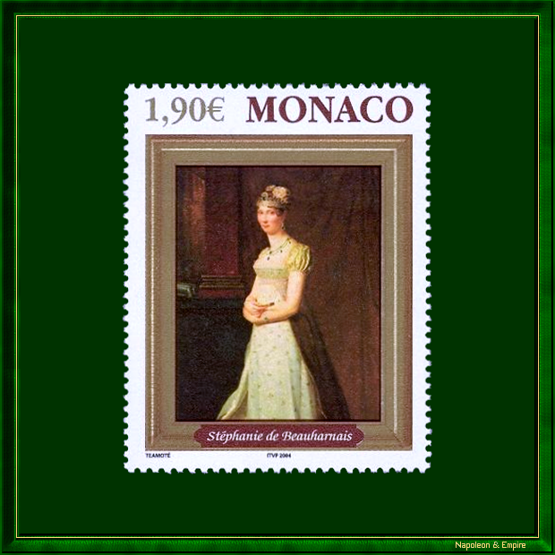 Postage stamp bearing the effigy of Stéphanie de Beauharnais