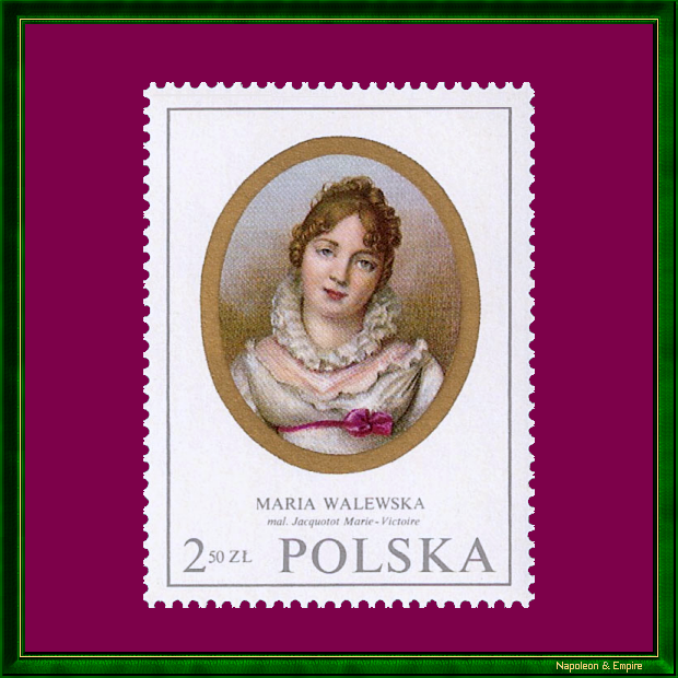 Timbre polonais représentant Maria Walewska